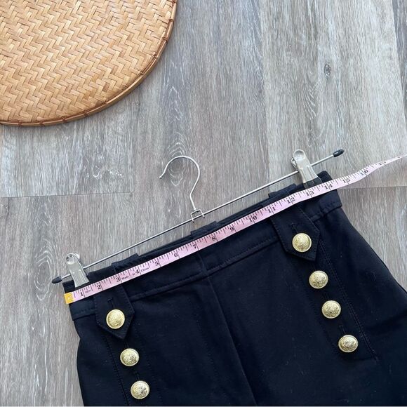 Derek Lam 10 Crosby Delos Cropped Wide-Leg Sailor Pants in black womens size‎ 4 - Picture 5 of 8